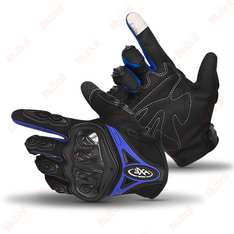 blue cycling gloves men's sale